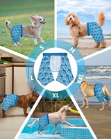 CuteBone Dog Maillot de bain Durable Confortable Séchage rapide Short protégé contre les UV Ceinture réglable Design de mode pour piscine de plage