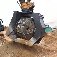 Godet de criblage hydraulique rotatif HOMIE 6 8 10 tonnes pour excavatrice, idéal pour la construction agricole aux États-Unis