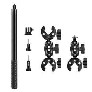 Support de guidon à fixation rapide PULUZ pour cyclisme, avec pinces à crabe à double tête et kit de support <span class=keywords><strong>selfie</strong></span> de 150 cm, prix usine - Product Image 6