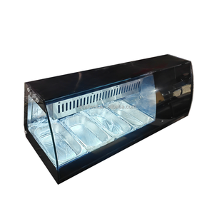 Réfrigérateur commercial en acier inoxydable/verre et <span class=keywords><strong>vitrine</strong></span> réfrigérée pour salades et pizzas - Product Image 2