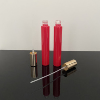 Flacon cylindrique en verre transparent de 10 ml avec bouchon pulvérisateur en aluminium pour crème de soin et diffuseur à bâtonnets, étiquettes personnalisables