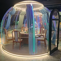 Tentes d'exposition modernes en polycarbonate et aluminium imperméables pour l'extérieur, dômes igloo pour le glamping