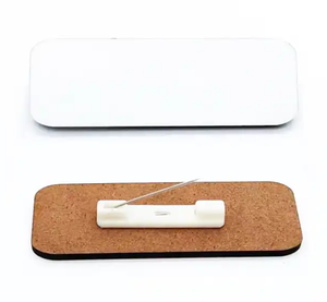 RubySub个性化3 * 1英寸MDF引脚底部升华名称标签升华引脚徽章 - Product Image 3