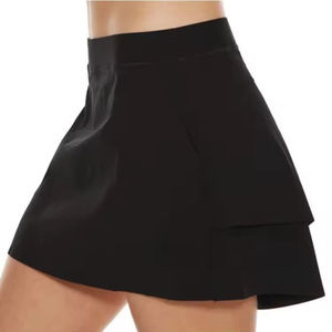 Женская юбка для гольфа CL108, спортивная одежда, с возможностью нанесения логотипа, плиссированная, стильная, быстросохнущая, с внутренними шортами, с вышивкой, из дышащего мягкого нейлона - Product Image 5
