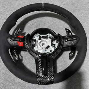 Volante Deportivo M Sport de Fibra de Carbono y Alcántara para F01 F10 F11 F12 F15 F16 F20 F21 F25 F26 F30 F31 F32 F33 F36 F34 F35 E70 E90 - Product Image 6