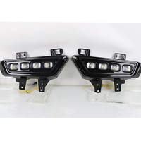 Gobison Feu antibrouillard noir brillant DRL LED Daytime Running Light avec clignotant pour Ford F150 Raptor 2022 2023 Phare antibrouillard