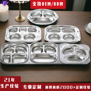 จานแบ่งส่วนสแตนเลส รูปแอปเปิ้ล สำหรับเด็ก ลายการ์ตูน อายุ 2-4 ปี ชุดอาหารเด็ก ผลิตที่เฉาโจว ML-194 - Product Image 3