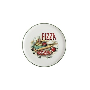 Piatto per pizza in ceramica Spring da 32 cm per servire e cuocere - Product Image 1