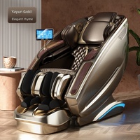 Fauteuil de massage intelligent 4D de luxe chinois, multifonction, à vibration, zéro gravité, avec fonction pédicure intégrée