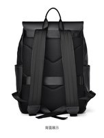 Sac à dos d'étudiant en gros, en cuir PU imperméable, sac à livres scolaire pour hommes, sacs pour ordinateur portable tendance, sac à dos décontracté rétro tendance, sac à dos de sport