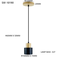 Lampes suspendues de chevet de haute qualité 220V, style nordique moderne, noir Art Déco, luminaires suspendus pour îlot de cuisine et salon