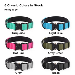 COCOBUDDY Luxury Design Reflective <strong>Tactical</strong> <strong>Collar</strong> High Flexibility Neoprene Padding with Microfiber Leather Handle <strong>Dog</strong> <strong>Collar</strong> - Product Image 5