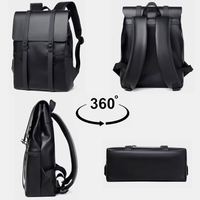 Sac à dos pour ordinateur portable à faible MOQ pour étudiants, en cuir PU imperméable, idéal pour les voyages d'affaires, le sport, les femmes et les hommes