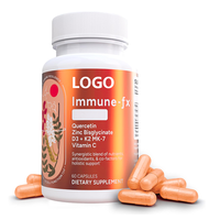 Quercétine végétale naturelle 500mg, capsules de suppléments diététiques avec bromélaïne, vitamine C et zinc pour nouveau-nés