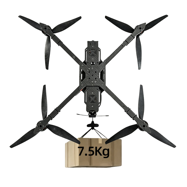 Professional 13 Inch FPV Drone 7.5kg Payload 10km Long Range-Control 4K HD Camera Brushless Motor Carbon 35min Flight Time