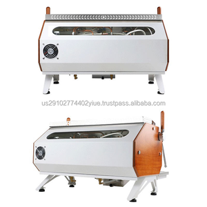 เครื่องชงกาแฟเอสเพรสโซเชิงพาณิชย์ เครื่องทำคาปูชิโน่ เครื่องชงกาแฟแบบสองหัวชง พร้อมปั๊มนำเข้า - Product Image 4