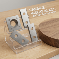 Tête de coupe spirale en carbure de tungstène DH Factory, vente en gros, personnalisée, 15*15*2.5*30/37/R150, pour le travail du bois
