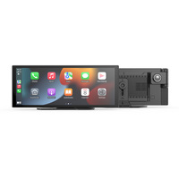 Neuester 11,26 Zoll Tragbarer Carplay-Bildschirm mit Doppelkameras Apple Carplay Auto-Dashcam 4K Vorne+Hinten 1080P