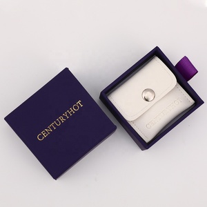 Custom Logo Sliding Jewelry Packaging <b>Box</b> Dark Purple Paper Jewelry <b>Box</b> for Necklace <b>Earrings</b> Handmade Gift <b>Box</b> 6x6cm - Product Image 5