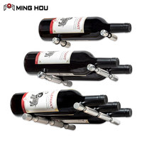 Présentoir mural modulaire en aluminium de haute qualité pour bouteilles de vin – Vente en gros