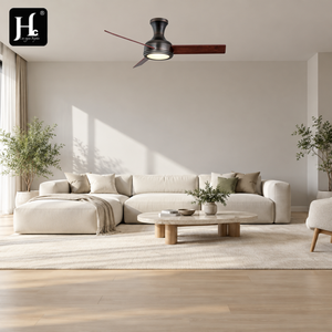 Ventilador de Techo LED de 40 Pulgadas con Carcasa Elegante y Aspas con Efecto Madera, Lámpara de Techo para Dormitorio y Sala de Estar en Hogares Modernos - Product Image 1