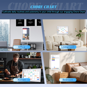 Cadre photo intelligent avec calendrier et horloge, écran tactile HD 1080P de 21,5 pouces, prise en charge MP3, lecture vidéo, Wi-Fi - Vente en gros usine - Product Image 4
