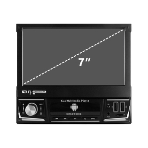 Radio con Gps para coche, reproductor <span class=keywords><strong>Mp5</strong></span> con pantalla retráctil Ips, Universal, 2 Din, 7 pulgadas, Wifi, cámara trasera, <span class=keywords><strong>Android</strong></span>, Dvd - Product Image 3