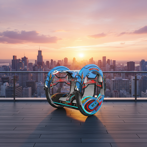 Voiture à bascule rotative à 360° pour enfants, modèle Happy Machine, avec batterie, DNB 360 Angle Rotating Leba Car DNB - Product Image 3