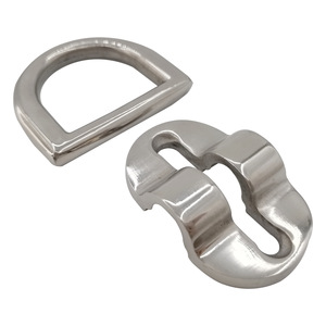Anneau en D en acier inoxydable 73 mm, boucle fixe, matériel marin pour la fixation de cordes de bateau - Product Image 2