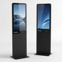 Señalización Digital de pie con pantalla táctil 4K para centros comerciales, tiendas minoristas, subterráneos, publicidad de búsqueda de vías, SDK personalizable