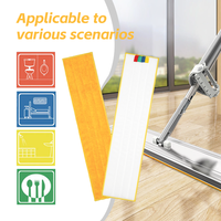 Serpillère plate professionnelle personnalisée en microfibre torsadée, lavable et réutilisable, pour le nettoyage des sols