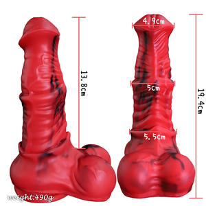 Groothandel Nieuwe Dier Penis Vormige <span class=keywords><strong>Dildo</strong></span> Vloeibare Siliconen Anale Speelgoed Cross-Border Soft Sex Toys Masturbator - Product Image 6