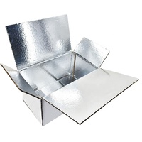 Carpeta de Cartón Corrugado con Doble Pared Aislante, Materiales Reciclados, Laminación Mate y Grabado en Relieve para Envío en Cadena de Frío