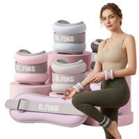 Poids de cheville et de poignet en sable de fer pour femmes et hommes, souples, confortables, avec sangle réglable, pour yoga, marche, aérobic, entraînements à domicile et en salle de sport