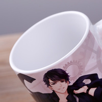 Tasse à café anime en céramique pour sublimation, vente en gros, impression personnalisée, 300ml-400ml, compatible lave-vaisselle et micro-ondes, couleurs personnalisées, maison/bureau