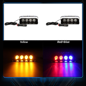 4 <strong>LED</strong> 12V <strong>Strobe</strong> Flashing Light for Car Truck Windshield Suction Cup Safety Emergency <strong>Flasher</strong> Beacon Warning Lamp Assembly - Product Image 5