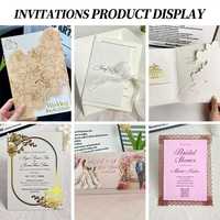 Conjunto de Invitaciones de Boda Minimalistas en Negro con Funda de Papel Vellum, Sello de Cera y Tarjeta RSVP con Código QR, Decoración de Lujo para Eventos de Boda