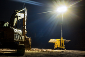 Мобильная солнечная энергия, установленная на прицепе световая башня, наружная Строительная осветительная башня - Product Image 2