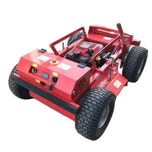 Robot tondeuse à gazon réglable en hauteur 225cc quatre roues motrices télécommande Mini Robot tondeuse à gazon pour ferme et jardin