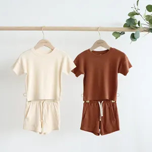 Ensemble de vêtements pour bébé en forme de gaufre, T-shirt et pantalon pour enfant en bas âge, nouveauté