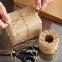 Ficelle de jute naturelle en gros, 1,0 mm, 2 brins, corde de jute pour artisanat DIY, emballage de boîtes cadeaux, décoration, ficelle d'emballage