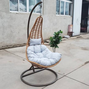 Silla de columpio de mimbre de huevo apilable, sillas de huevo mejoradas para interiores, silla de brazo de huevo - Product Image 4