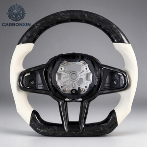 Volante Personalizado de Fibra de Carbono y Cuero en Varios Colores para BMW G30 G38 G05 G80 G87 G20 G28 M2 M3 M4 G21 G42 X3 X3M X6 X5 F90 - Product Image 1