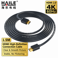 Cable HD-MI 2.0 4K, Cable de Video Digital con Longitud Personalizada para Laptop, Decodificador, TV, Proyector, Monitor, Conexión de Datos de Alta Velocidad