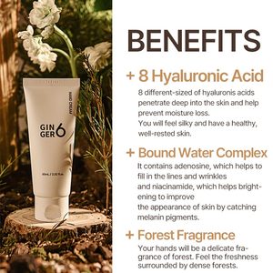 Crema de manos vegana Ginger6 con ácido hialurónico y perfume hidratante y nutritivo con glicerina para manos suaves y sedosas - Product Image 3