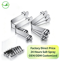 Clip en V personnalisé en acier inoxydable, clip métallique plat pour tente, auvent, bouton poussoir, fabrication OEM