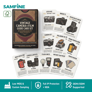Carte Guida Personalizzate OEM per Fotocamere e Pellicole Vintage, Set da Collezione per Fotografia Analogica con Scatola Personalizzata - Product Image 1