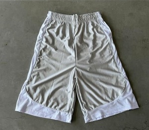 <b>Men's</b> <b>White</b> Solid Color Bermuda <b>Shorts</b> Elastic Waist Quick Dry Casual Woven Polyester <b>Shorts</b> - Product Image 1