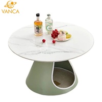 Table d'appoint ronde en céramique Factory Pet Hole, style simple et moderne, personnalisable