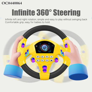 Игрушки и игры на батарейках Монтессори, музыкальное рулевое колесо, имитация вождения, пластиковая игрушка - Product Image 5